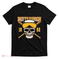 Pittsburgh Baseball Skyline Pennsylvania Player Coach Fan T-Shirt thumb 0