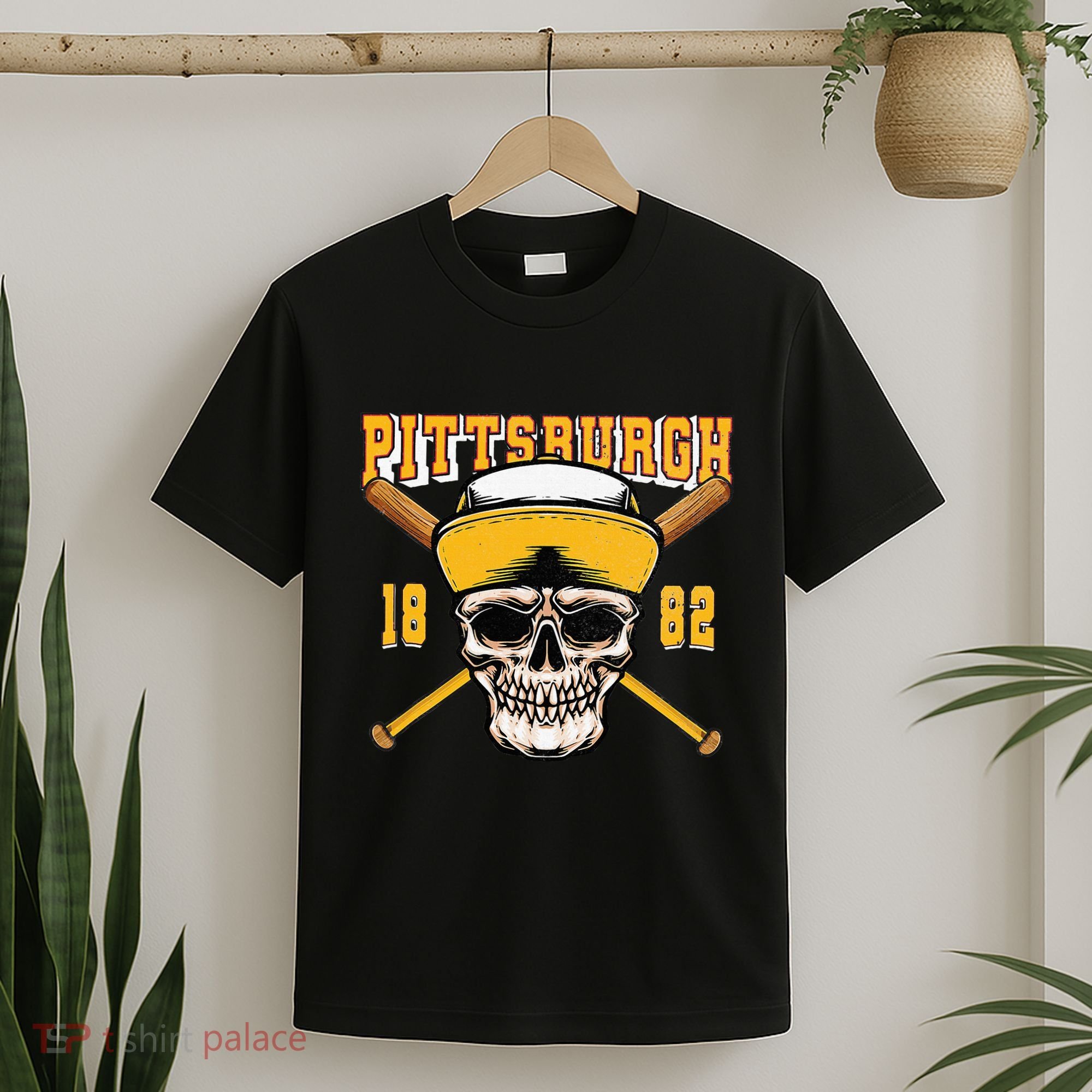 Pittsburgh Baseball Skyline Pennsylvania Player Coach Fan T-Shirt