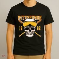 Pittsburgh Baseball Skyline Pennsylvania Player Coach Fan T-Shirt thumb 3