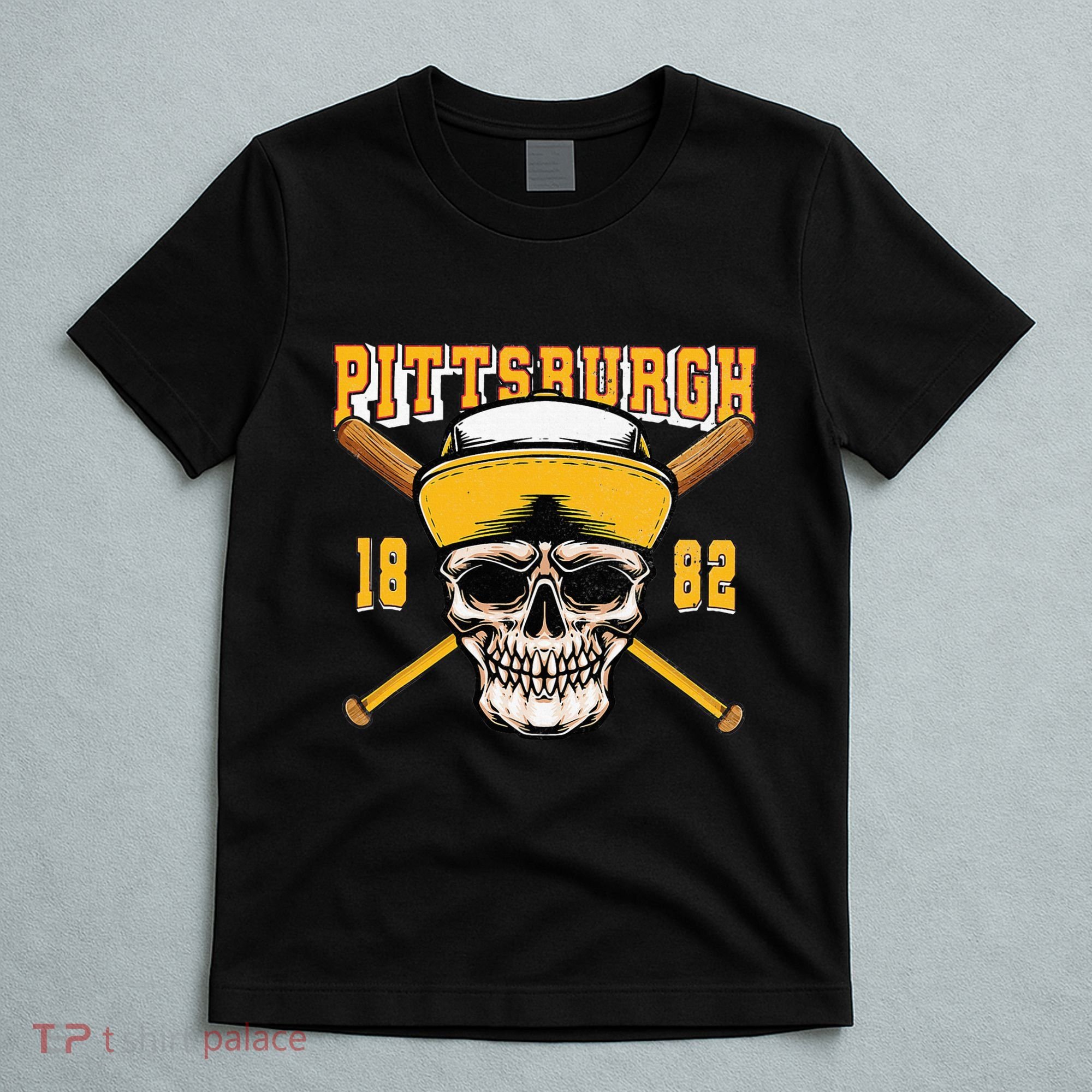Pittsburgh Baseball Skyline Pennsylvania Player Coach Fan T-Shirt