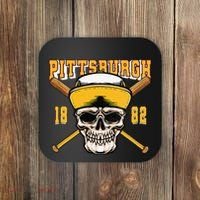 Pittsburgh Baseball Skyline Pennsylvania Player Coach Fan Coaster thumb 0