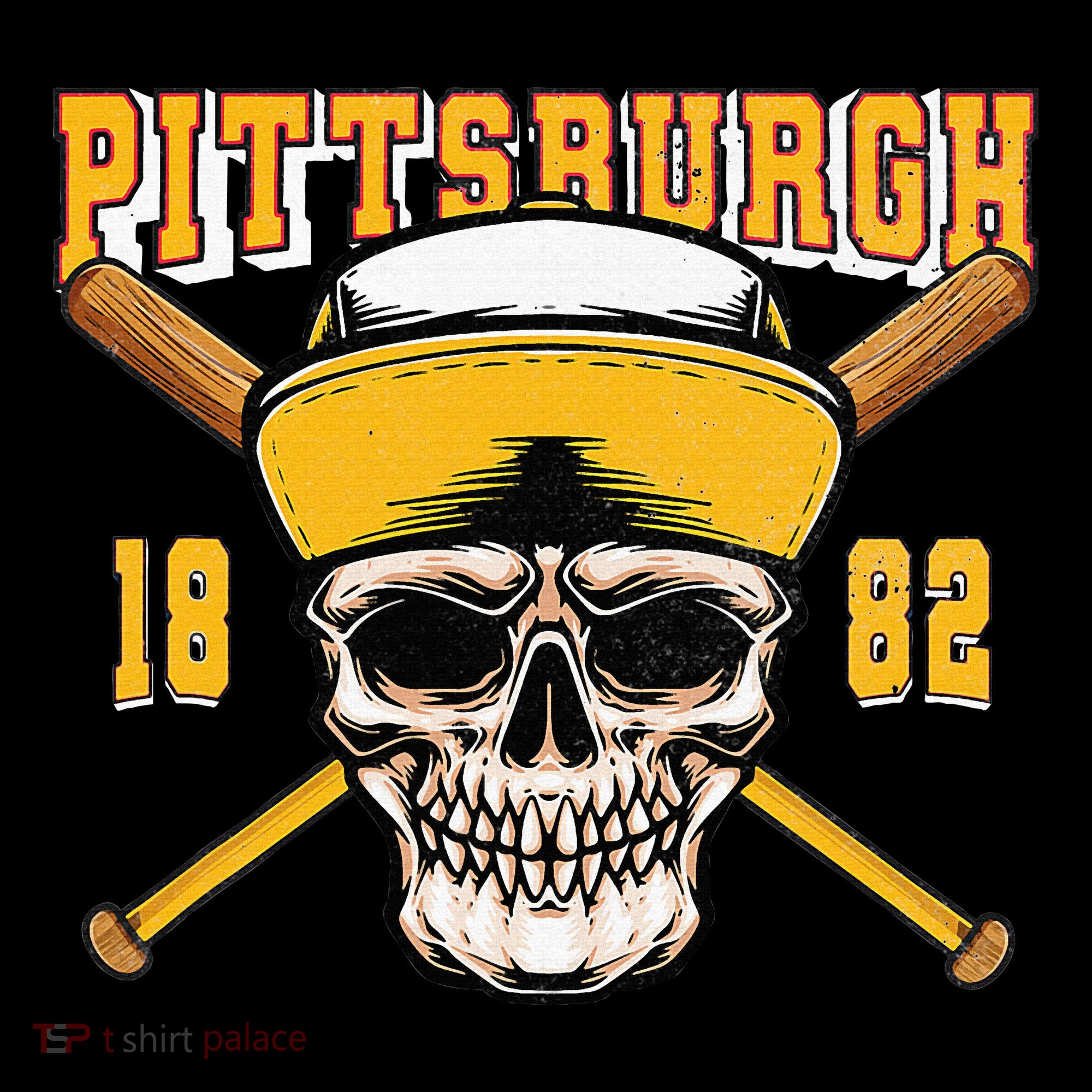 Pittsburgh Baseball Skyline Pennsylvania Player Coach Fan Pajama Set