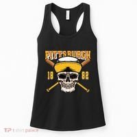 Pittsburgh Baseball Skyline Pennsylvania Player Coach Fan Women's Tank Top thumb 0