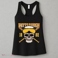 Pittsburgh Baseball Skyline Pennsylvania Player Coach Fan Women's Tank Top thumb 3