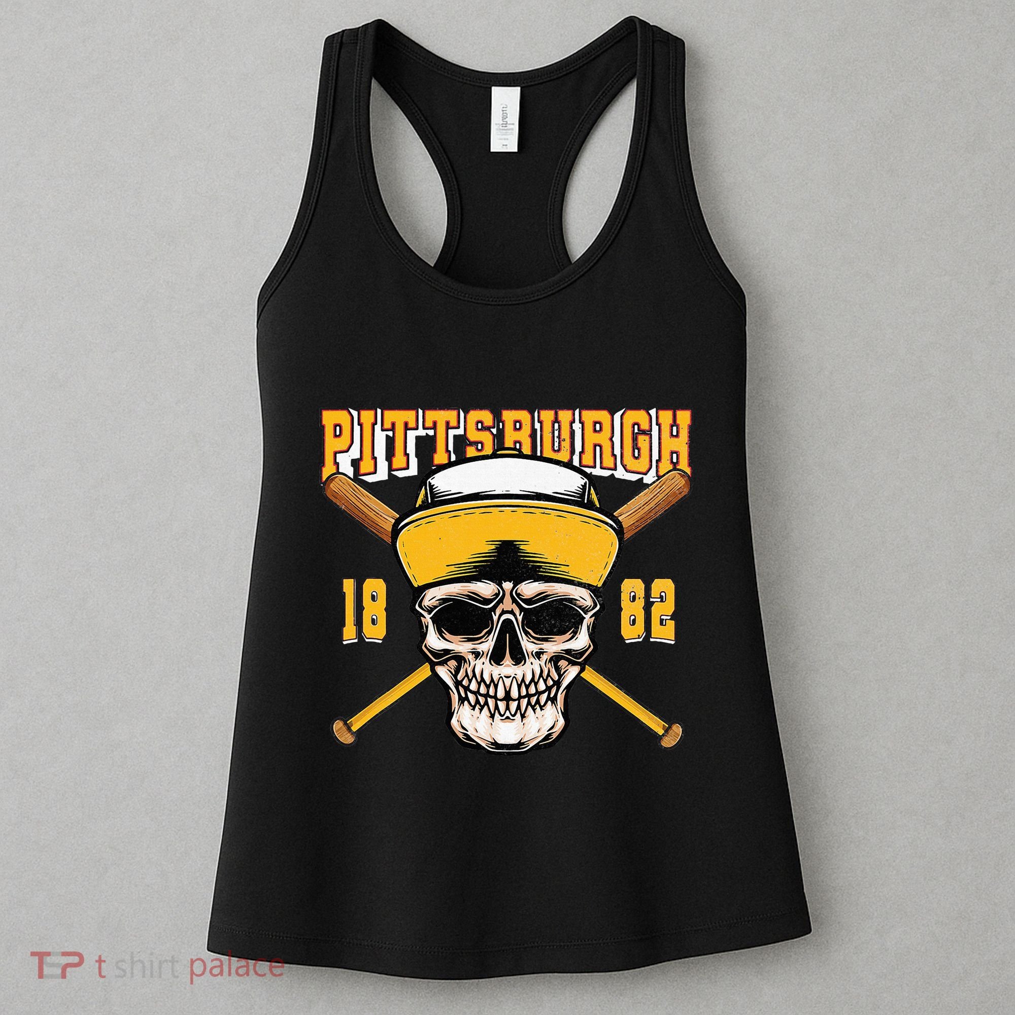 Pittsburgh Baseball Skyline Pennsylvania Player Coach Fan Women's Tank Top