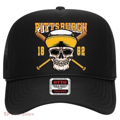 Pittsburgh Baseball Skyline Pennsylvania Player Coach Fan Hat