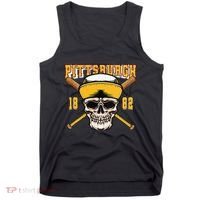 Pittsburgh Baseball Skyline Pennsylvania Player Coach Fan Tank Top thumb 0