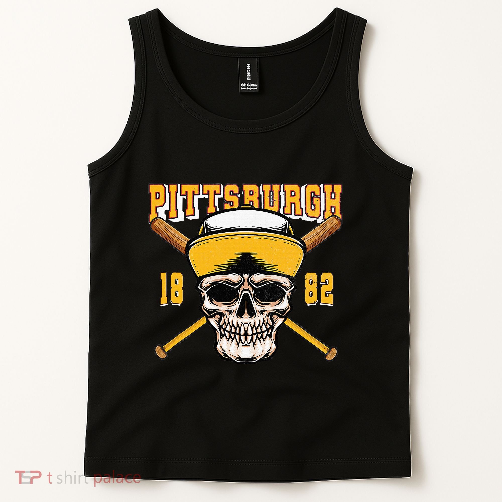Pittsburgh Baseball Skyline Pennsylvania Player Coach Fan Tank Top