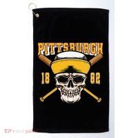 Pittsburgh Baseball Skyline Pennsylvania Player Coach Fan Golf Towel thumb 0