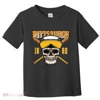 Pittsburgh Baseball Skyline Pennsylvania Player Coach Fan Toddler T-Shirt thumb 0