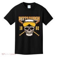 Pittsburgh Baseball Skyline Pennsylvania Player Coach Fan Kids T-Shirt thumb 0