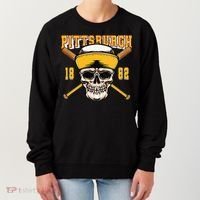 Pittsburgh Baseball Skyline Pennsylvania Player Coach Fan Women's Sweatshirt thumb 0