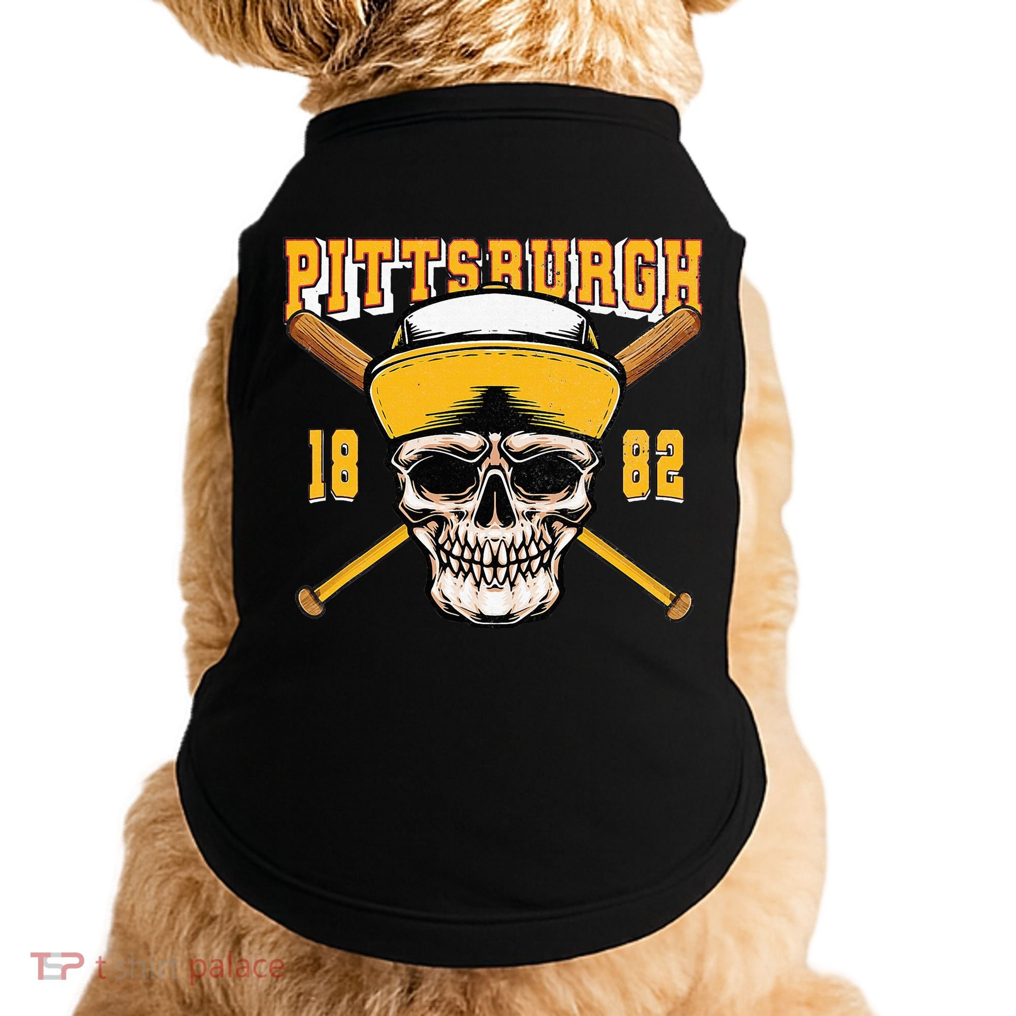 Pittsburgh Baseball Skyline Pennsylvania Player Coach Fan Doggie Tank