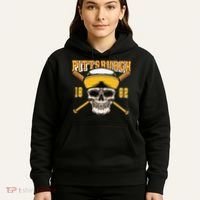 Pittsburgh Baseball Skyline Pennsylvania Player Coach Fan Hoodie thumb 5