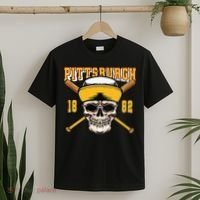 Pittsburgh Baseball Skyline Pennsylvania Player Coach Fan T-Shirt thumb 2