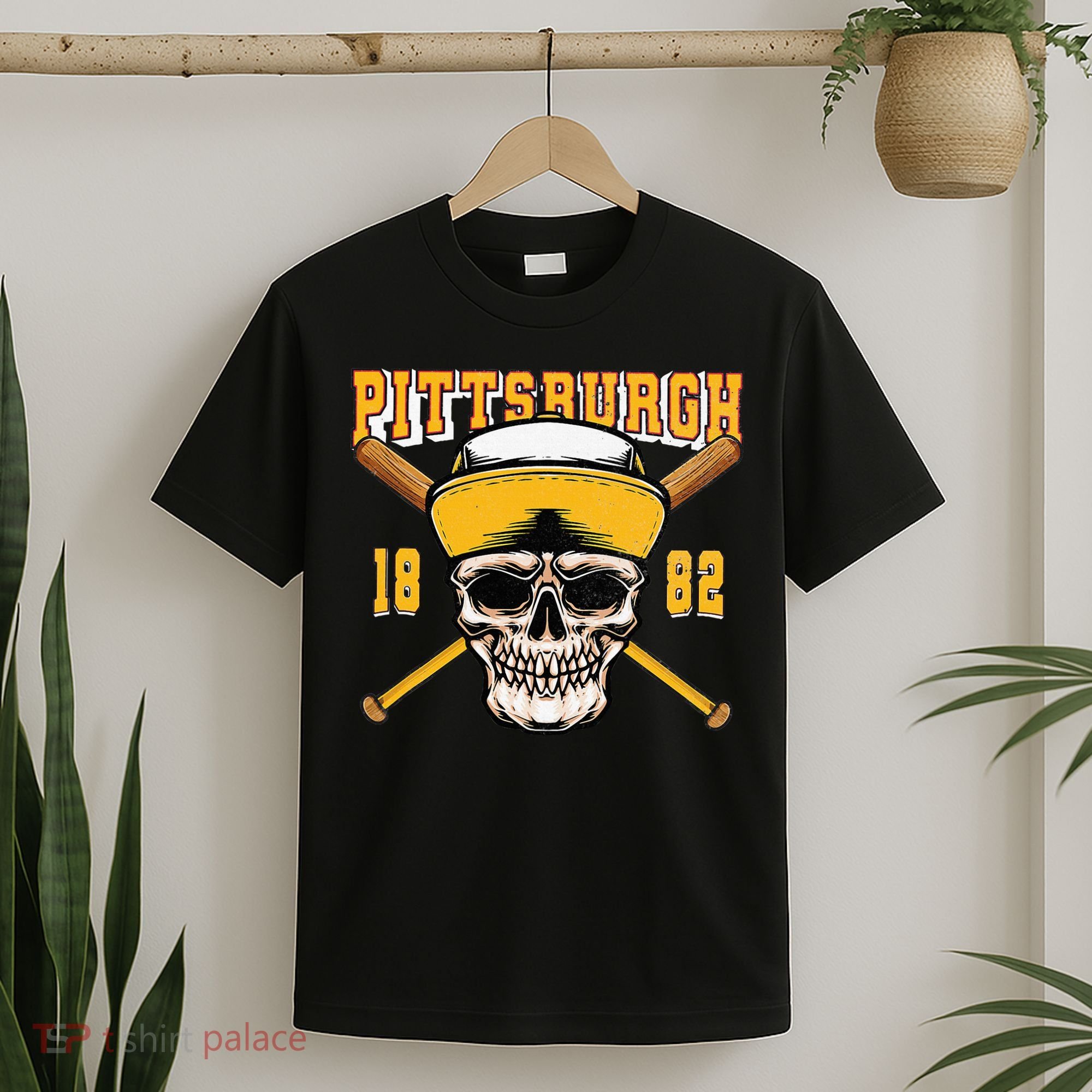 Pittsburgh Baseball Skyline Pennsylvania Player Coach Fan T-Shirt