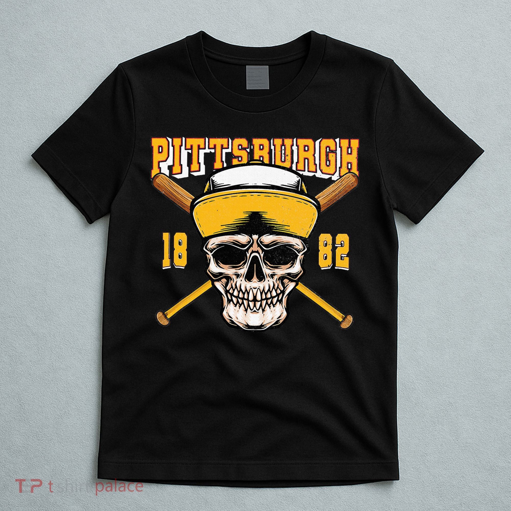 Pittsburgh Baseball Skyline Pennsylvania Player Coach Fan T-Shirt