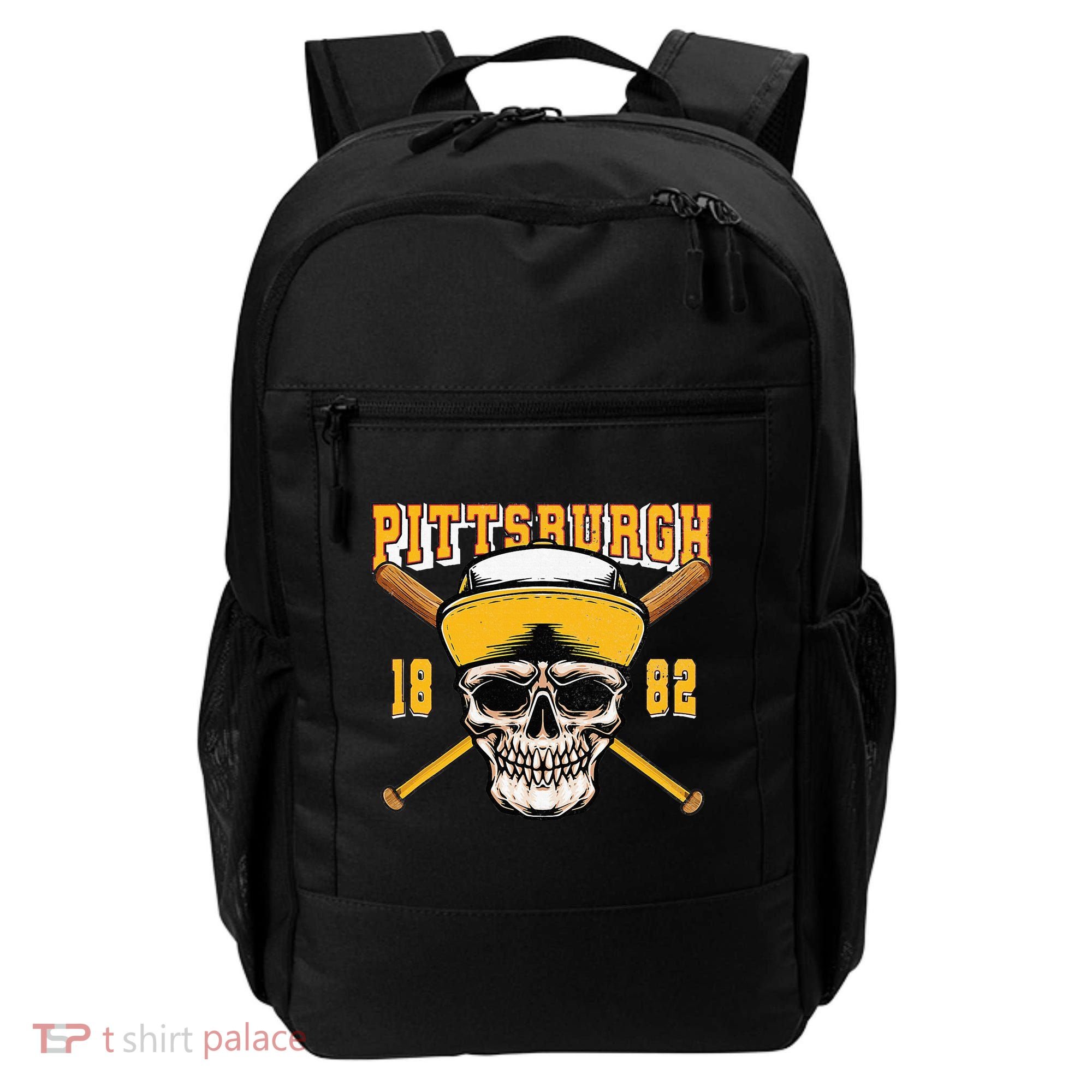 Pittsburgh Baseball Skyline Pennsylvania Player Coach Fan Backpack