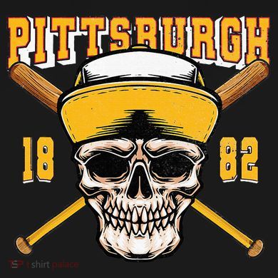 Pittsburgh Baseball Skyline Pennsylvania Player Coach Fan Button