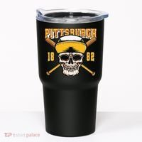 Pittsburgh Baseball Skyline Pennsylvania Player Coach Fan Tumbler thumb 0