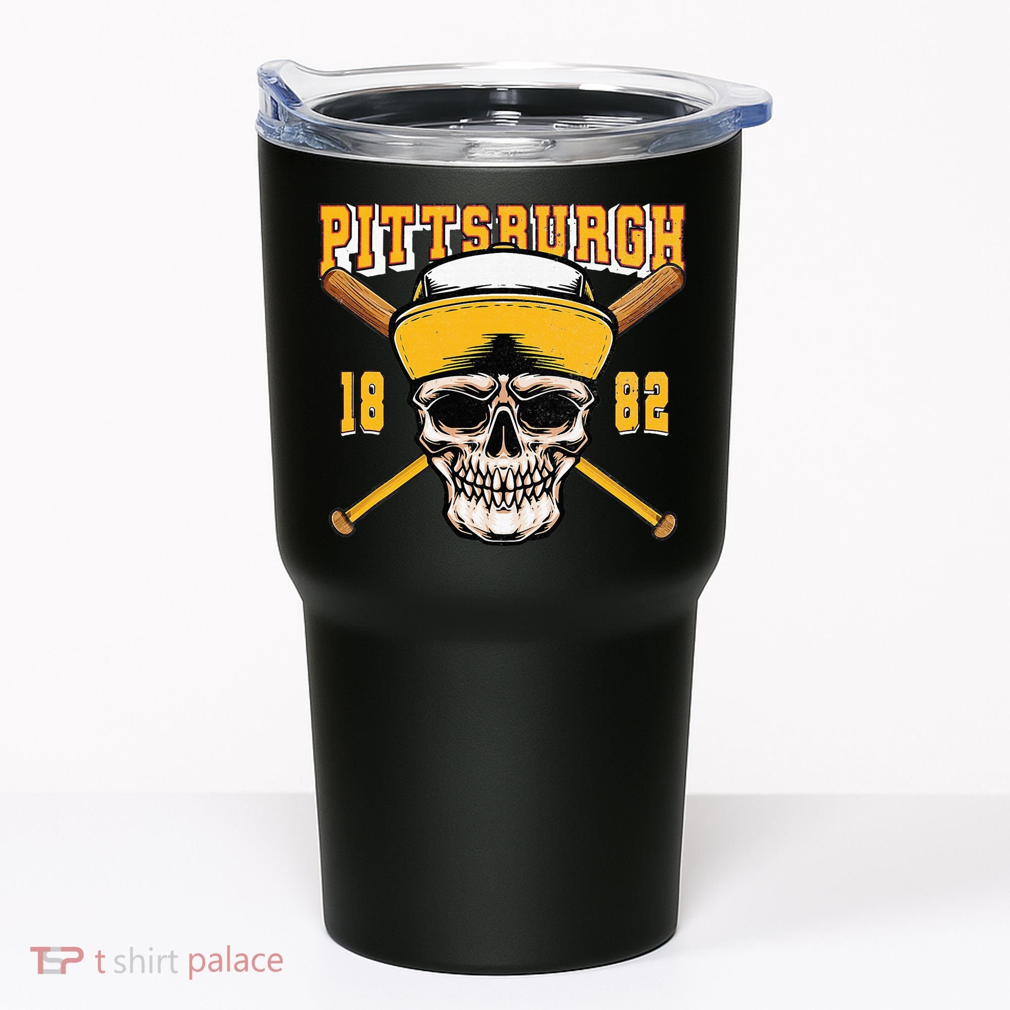 Pittsburgh Baseball Skyline Pennsylvania Player Coach Fan Tumbler