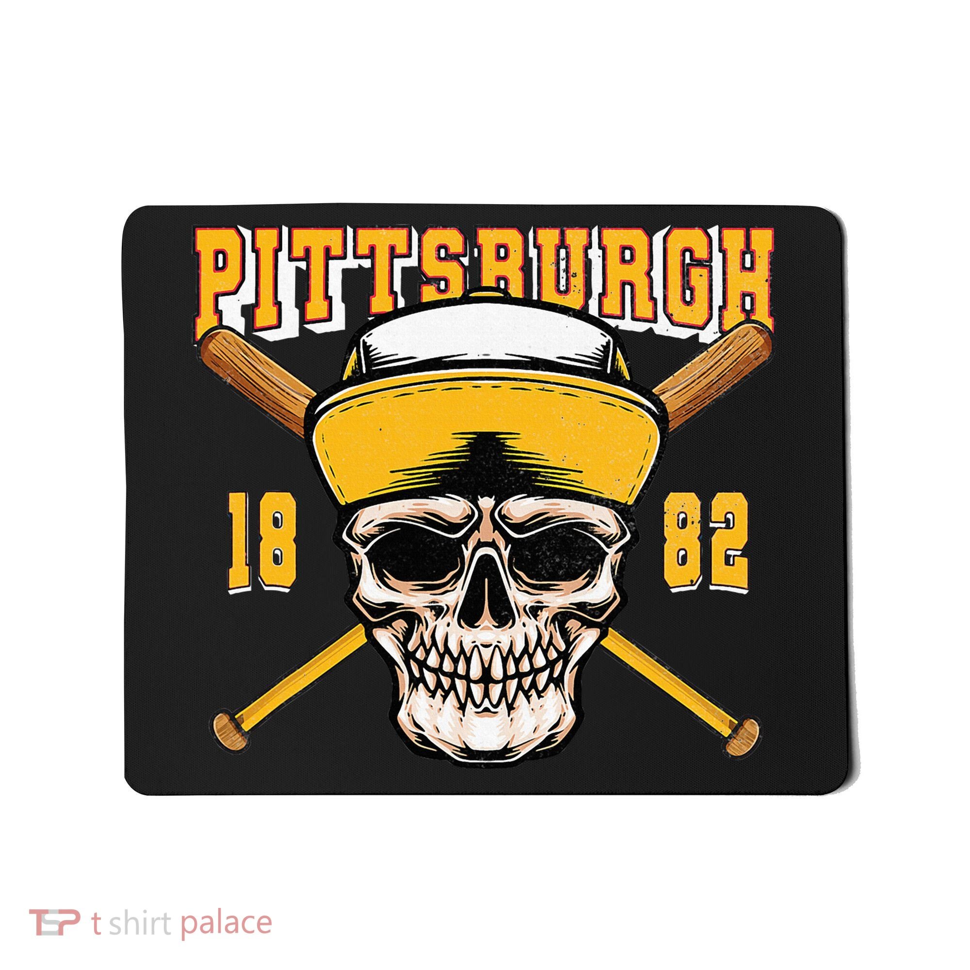 Pittsburgh Baseball Skyline Pennsylvania Player Coach Fan Mousepad