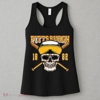 Pittsburgh Baseball Skyline Pennsylvania Player Coach Fan Women's Tank Top thumb 3