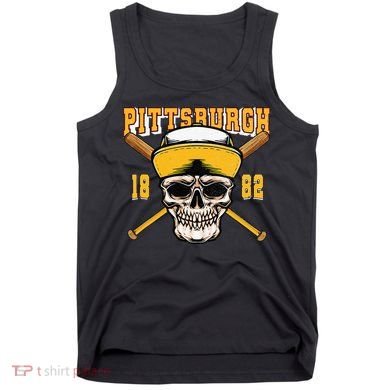 Pittsburgh Baseball Skyline Pennsylvania Player Coach Fan Tank Top