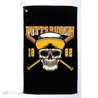 Pittsburgh Baseball Skyline Pennsylvania Player Coach Fan Golf Towel thumb 0