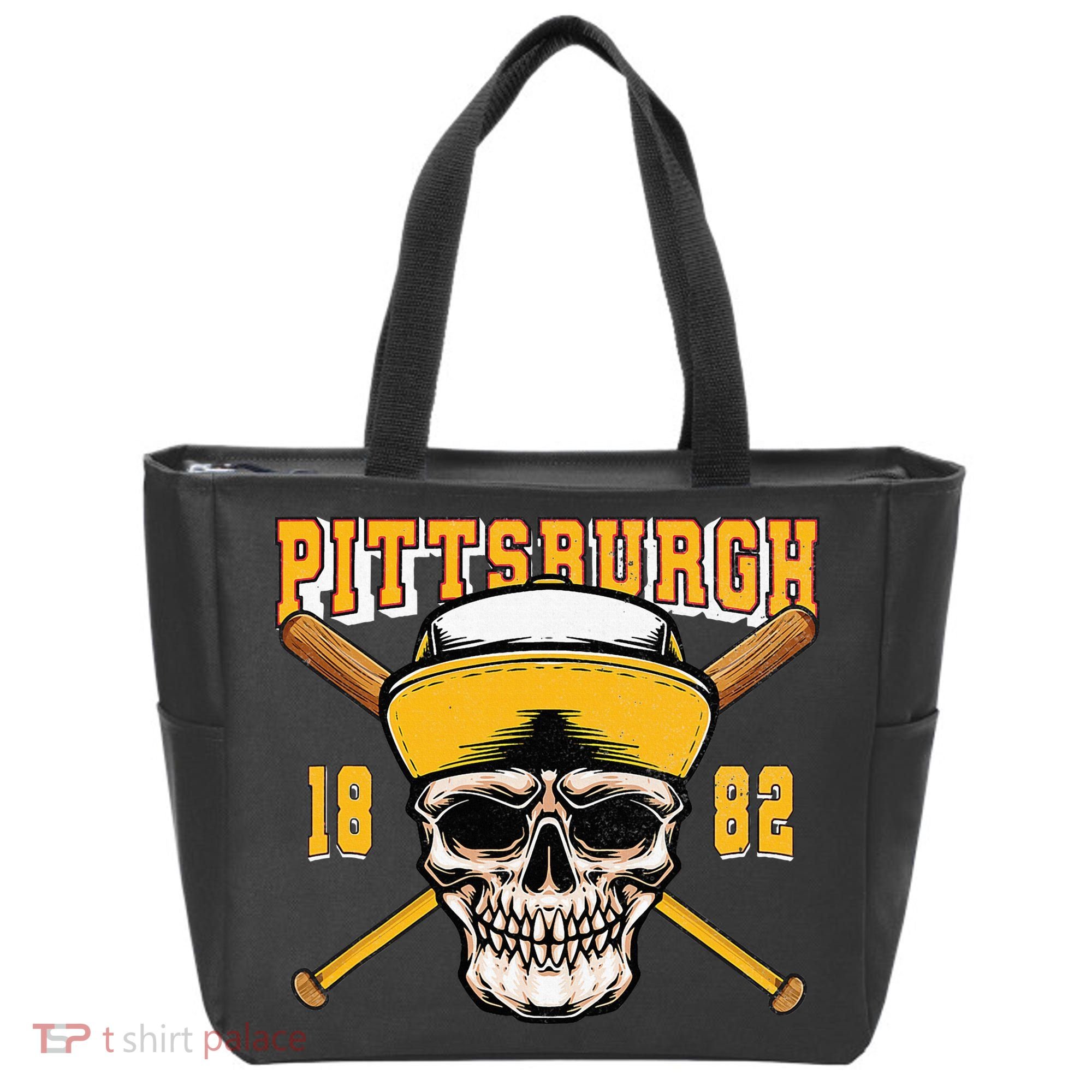 Pittsburgh Baseball Skyline Pennsylvania Player Coach Fan Tote Bag