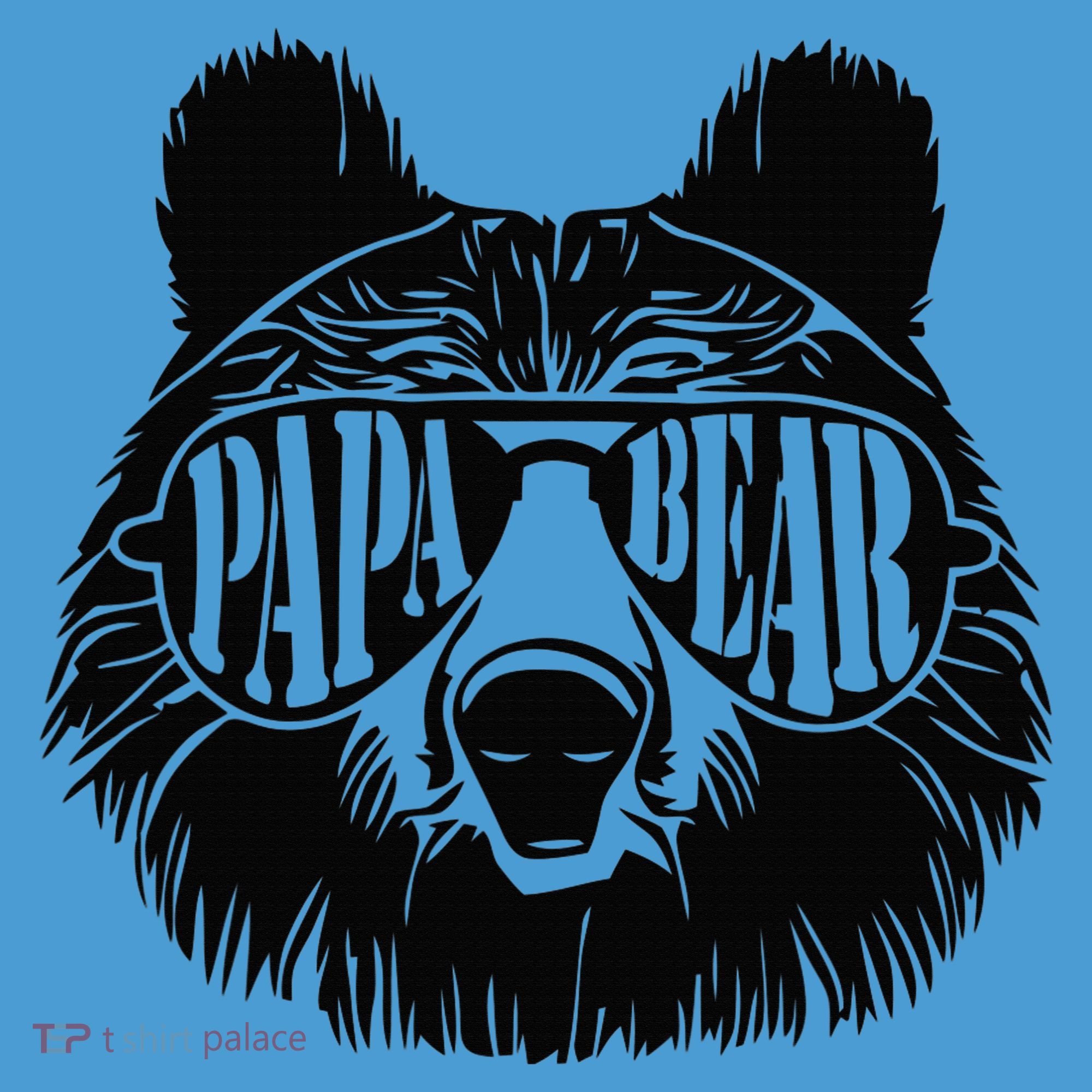 Papa Bear Sunglasses Fathers Day Dad Grandpa Tie Dye Hoodie