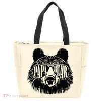 Papa Bear Sunglasses Fathers Day Dad Grandpa Tote Bag thumb 0
