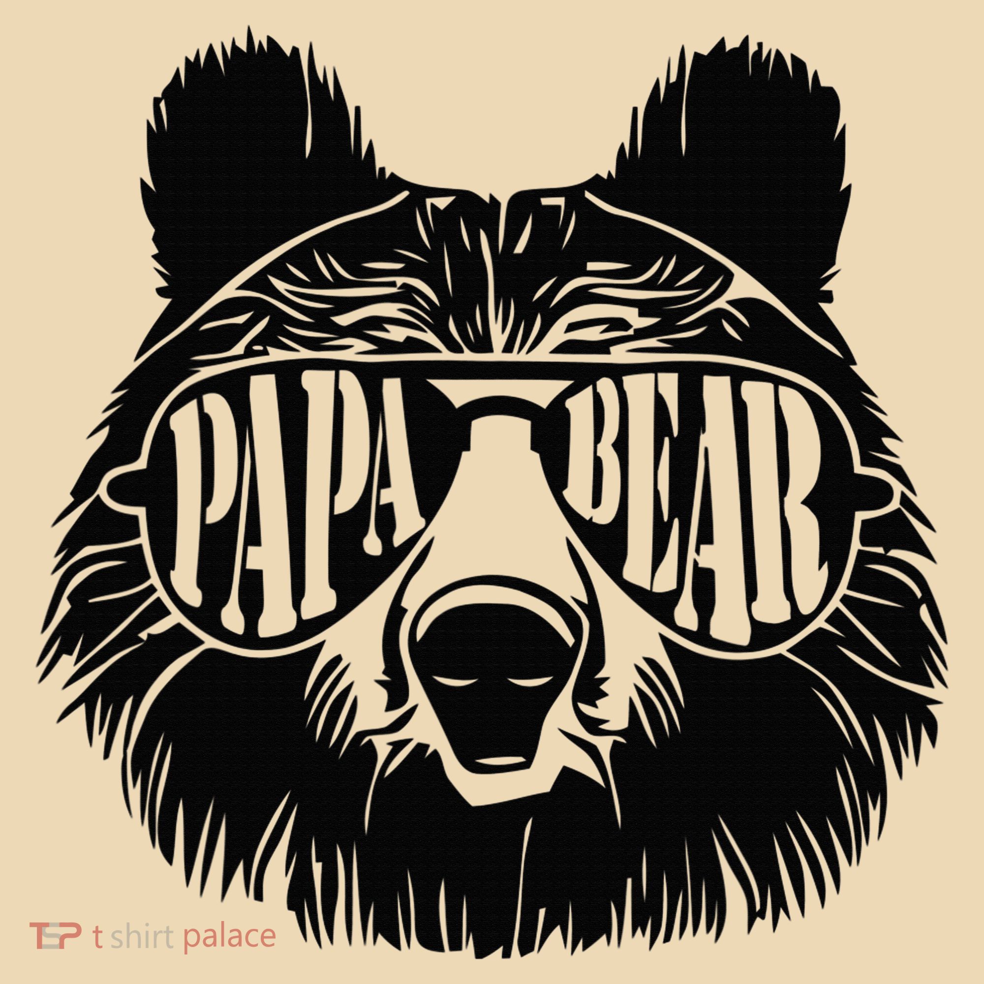 Papa Bear Sunglasses Fathers Day Dad Grandpa Tote Bag