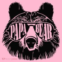 Papa Bear Sunglasses Fathers Day Dad Grandpa Coaster thumb 2