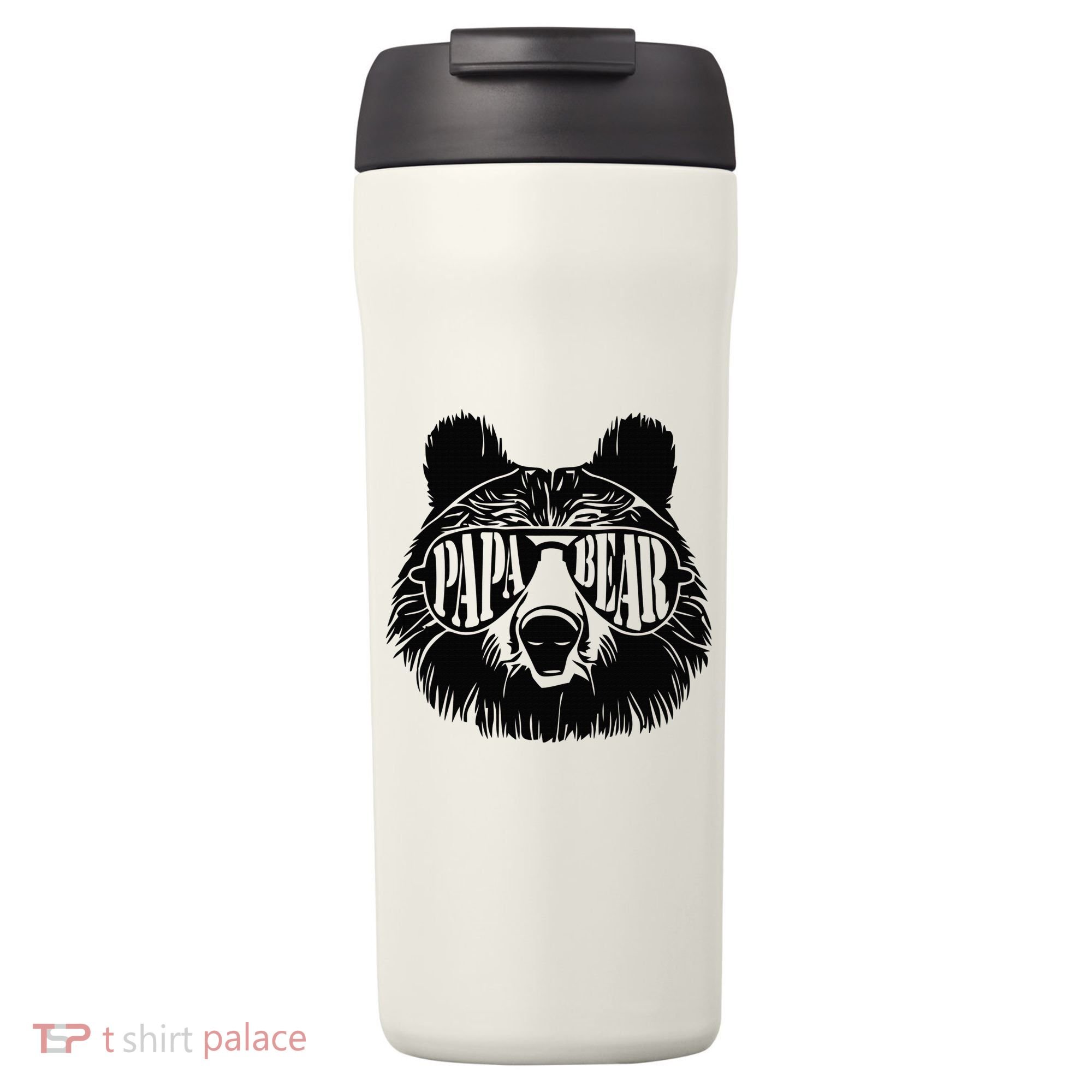 Papa Bear Sunglasses Fathers Day Dad Grandpa 24oz Duet Stainless Steel Tumbler