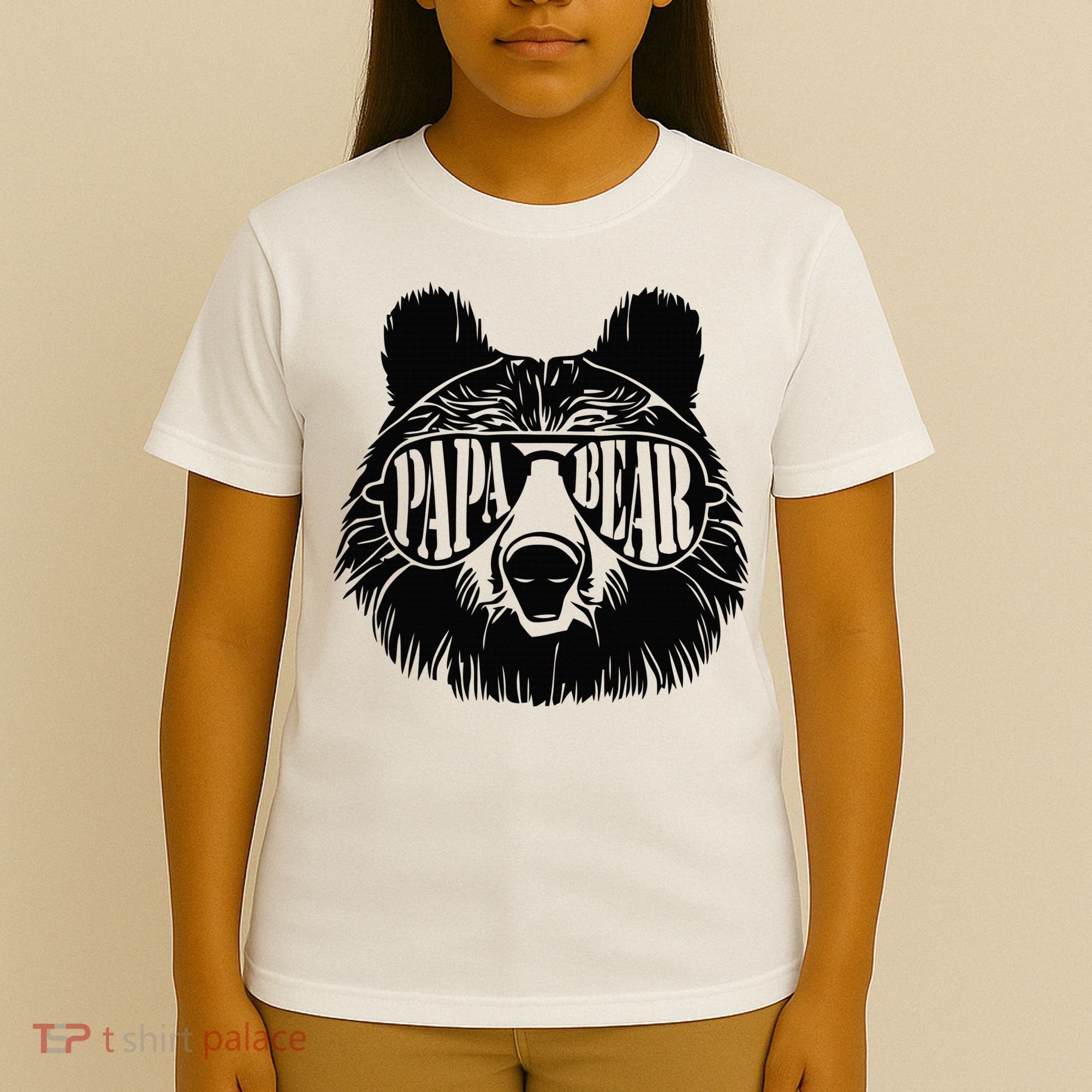 Papa Bear Sunglasses Fathers Day Dad Grandpa T-Shirt