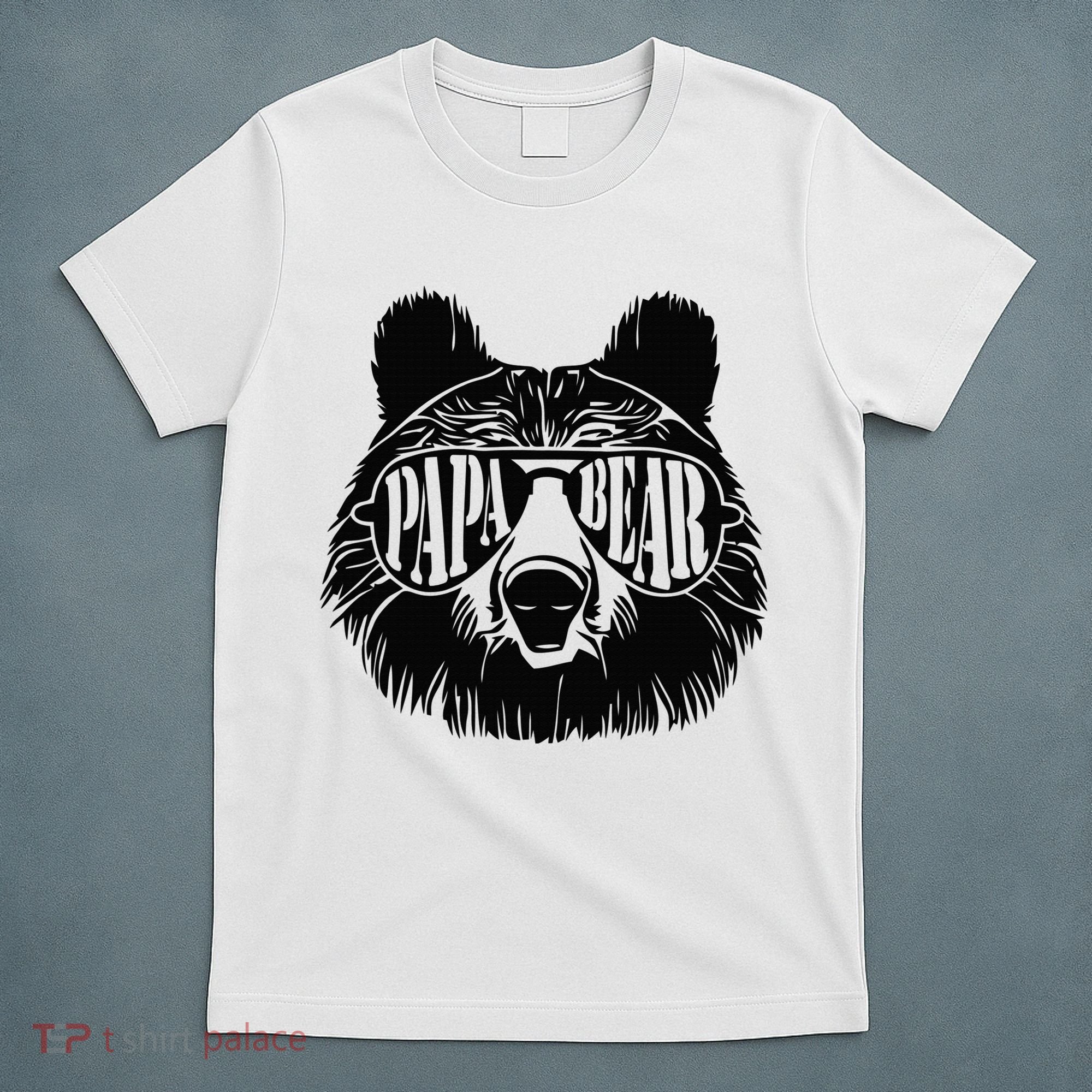 Papa Bear Sunglasses Fathers Day Dad Grandpa T-Shirt