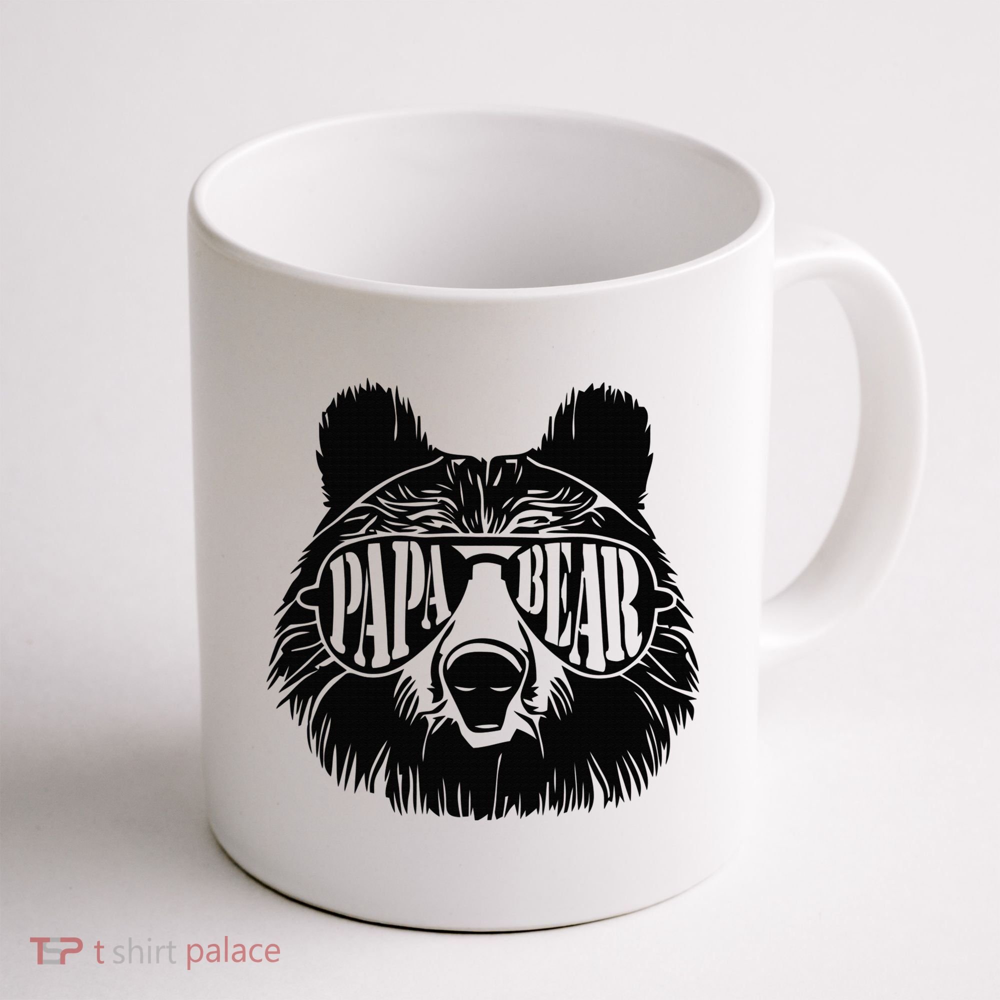 Papa Bear Sunglasses Fathers Day Dad Grandpa Coffee Mug