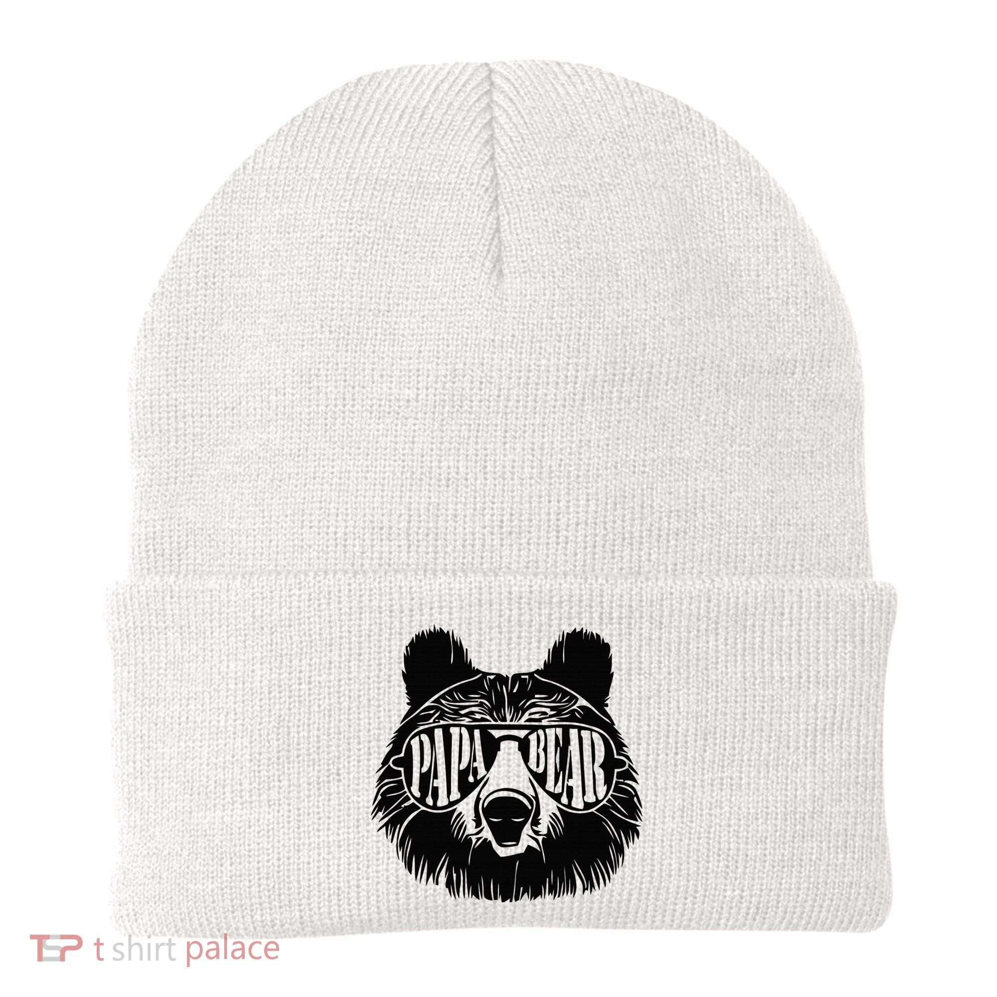 Papa Bear Sunglasses Fathers Day Dad Grandpa Beanie