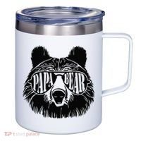 Papa Bear Sunglasses Fathers Day Dad Grandpa 12oz Stainless Steel Coffee Mug thumb 0