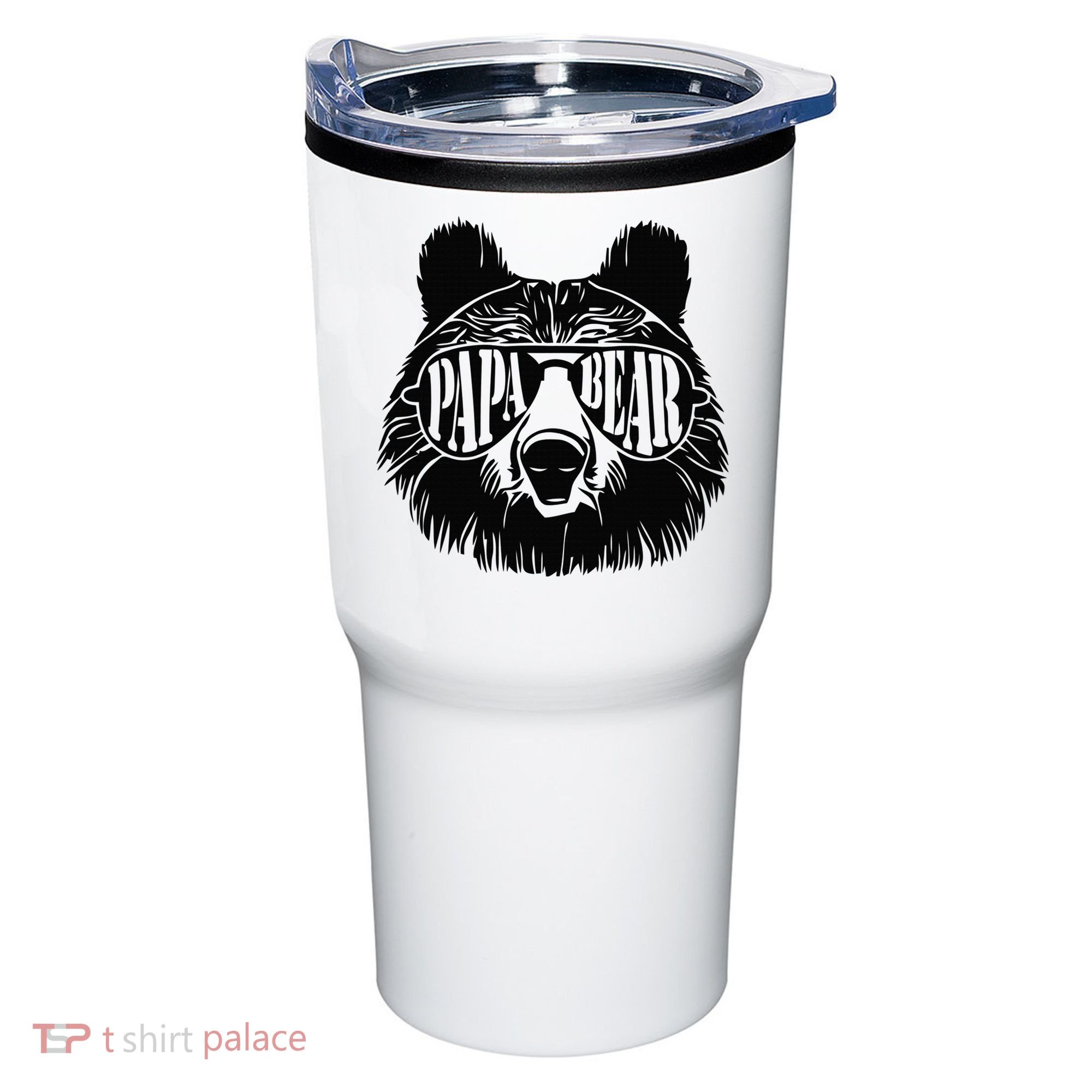 Papa Bear Sunglasses Fathers Day Dad Grandpa Tumbler