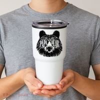 Papa Bear Sunglasses Fathers Day Dad Grandpa Tumbler thumb 2