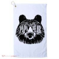 Papa Bear Sunglasses Fathers Day Dad Grandpa Golf Towel thumb 0