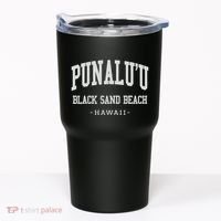 PunaluU Black Sand Beach Kona Stitched Big Island Of Hawaii Tumbler thumb 0