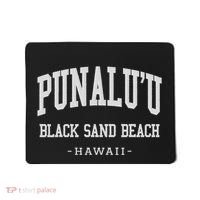 PunaluU Black Sand Beach Kona Stitched Big Island Of Hawaii Mousepad thumb 0