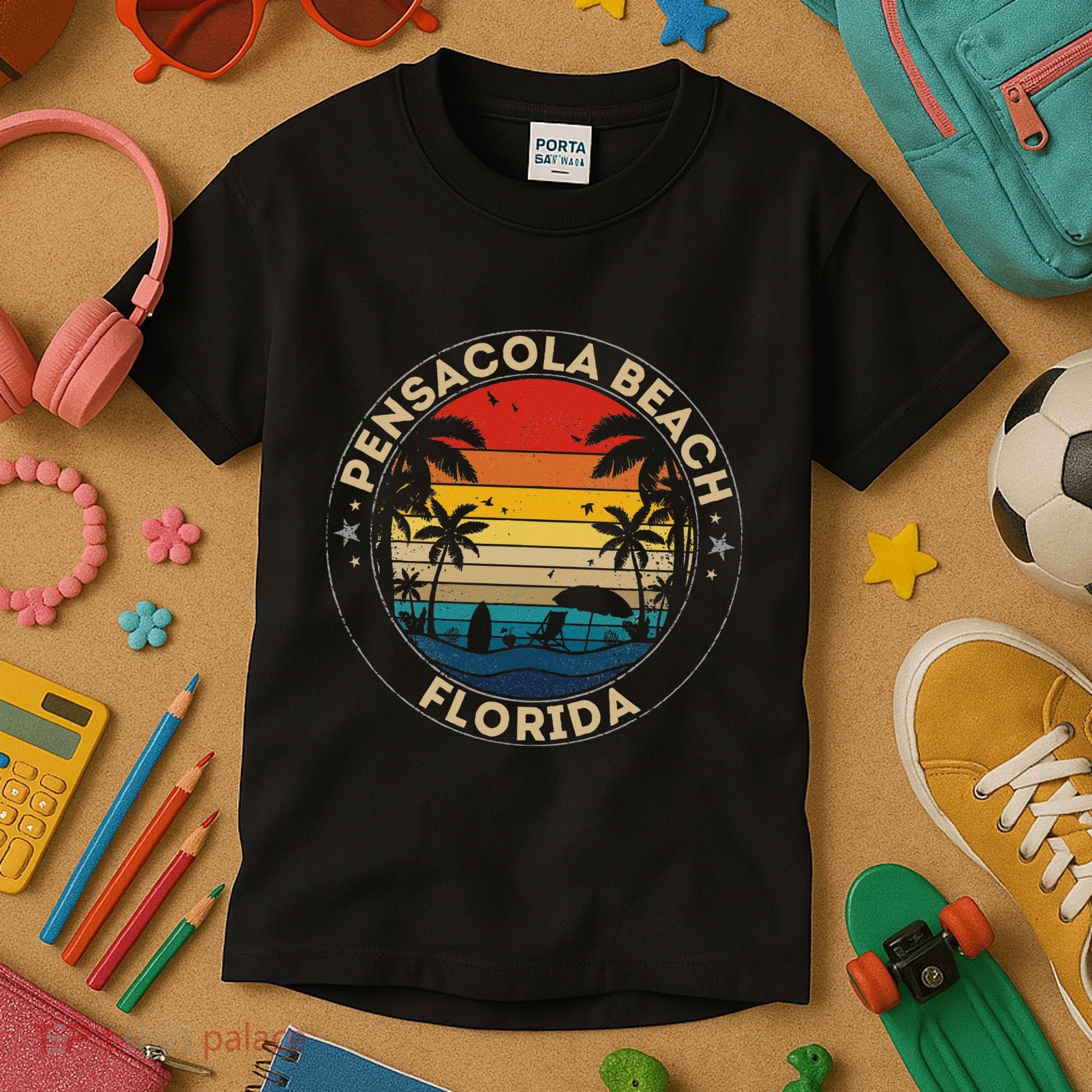 Pensacola Beach Souvenir Florida Reminder Kids T-Shirt