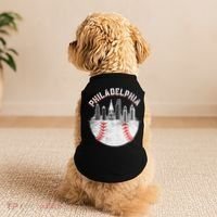 Philadelphia Baseball Skyline Retro Philly Cityscap Doggie Tank thumb 2