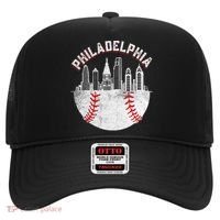 Philadelphia Baseball Skyline Retro Philly Cityscap Hat thumb 0