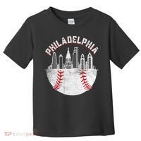 Philadelphia Baseball Skyline Retro Philly Cityscap Toddler T-Shirt thumb 0