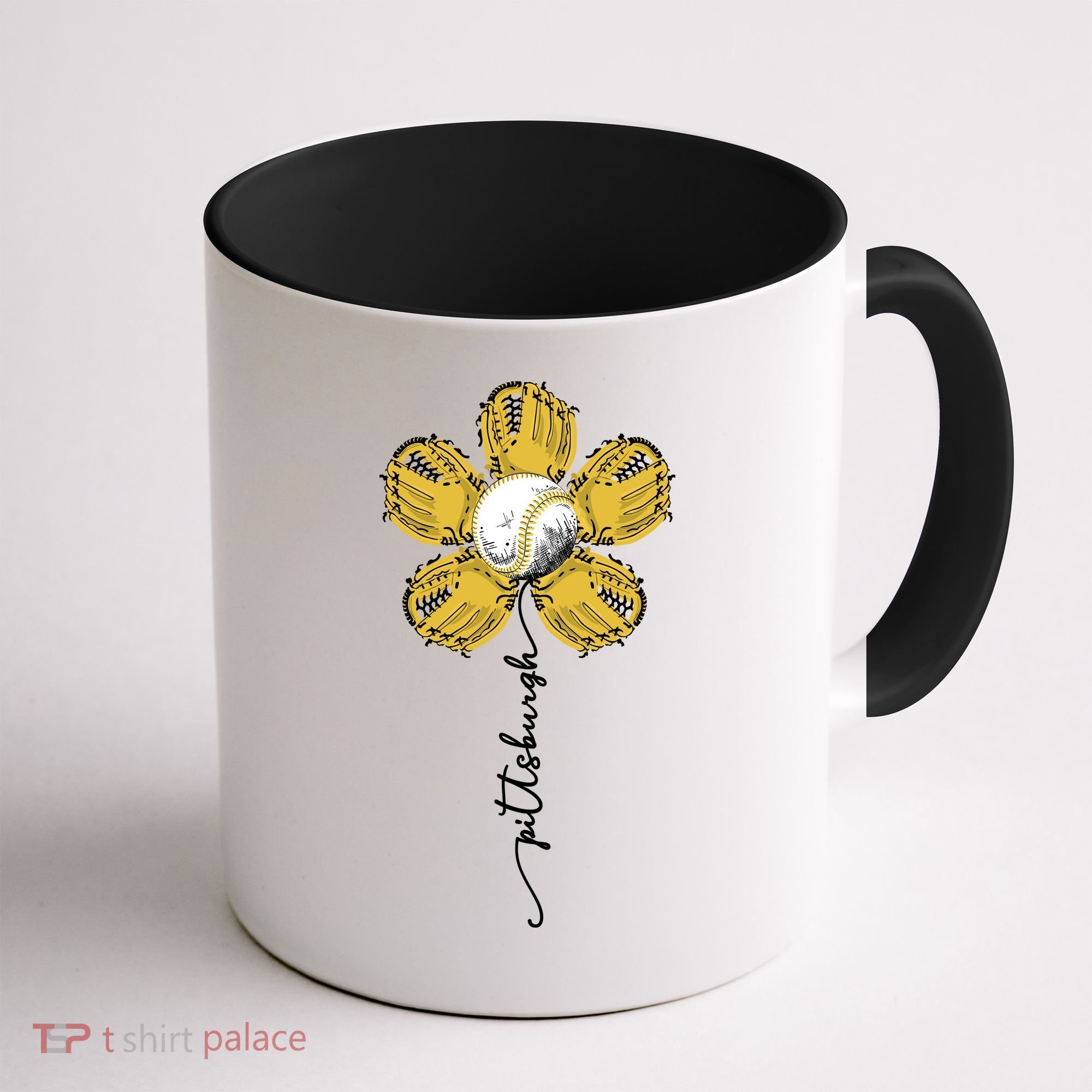 Pittsburgh Baseball Sunflower Sport Lover Coffee Mug
